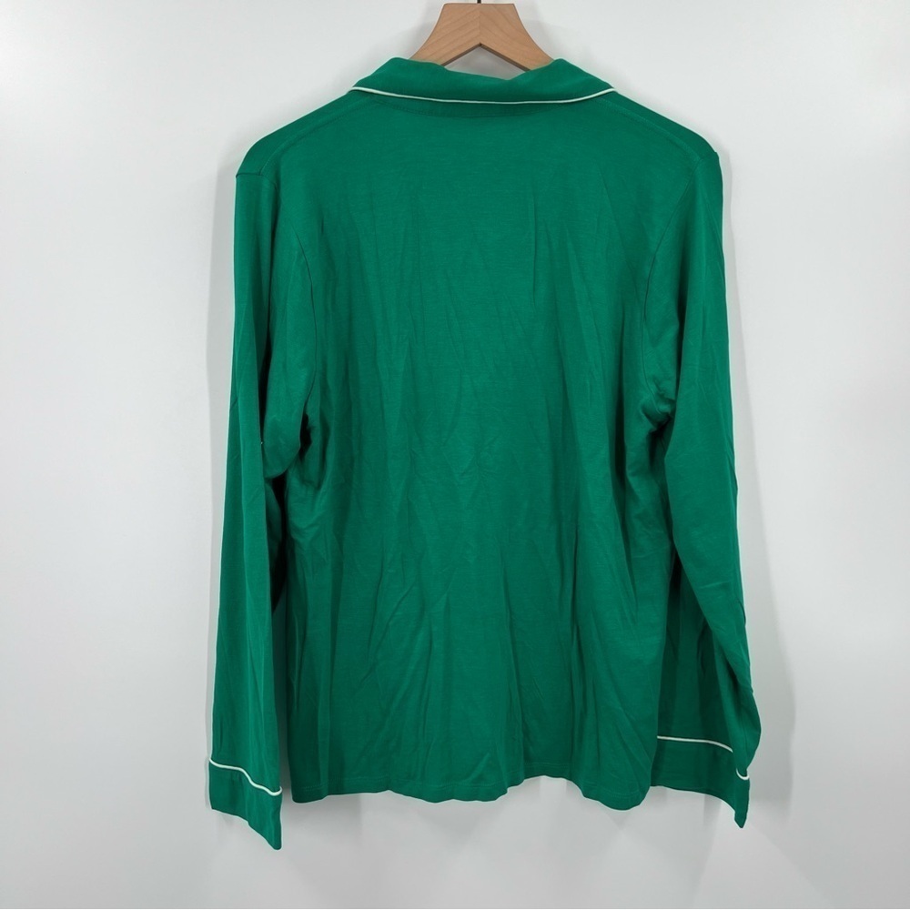J. Crew Knit Pajama Top Long Sleeve Button Up - Picture 7 of 8